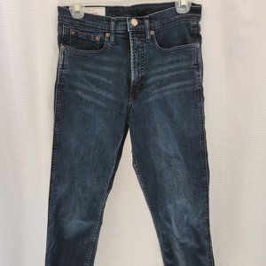 High rise cigarette jeans